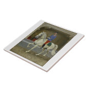 Lipizzanの種馬の小走りに走ること タイル (側面)