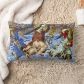 Lippiによる前提と受胎告知からの天使 ランバークッション (ブランケット)