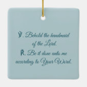 Lippiの受胎告知からBVMと聖霊(Det.) セラミックオーナメント (裏面)