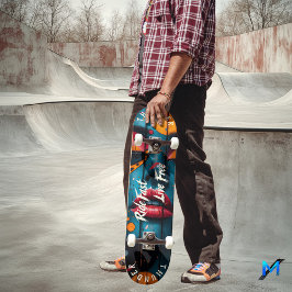 Lips はっきりした Art – 速く乗る、ライブ無料モットー スケートボード