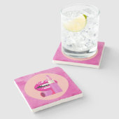 Lips ストーンコースター (横)