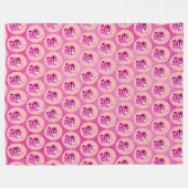 Lips フリースブランケット (正面(横))