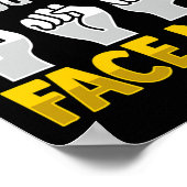 Lip's ASL読ハンドジェスチャーろう聴覚喪失阿波 ポスター (角)