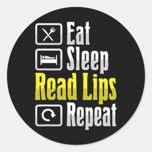 Lip's ASL読ハンドジェスチャーろう聴覚喪失阿波 ラウンドシール