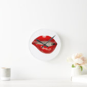 lips clock ラウンド壁時計 (ホーム)