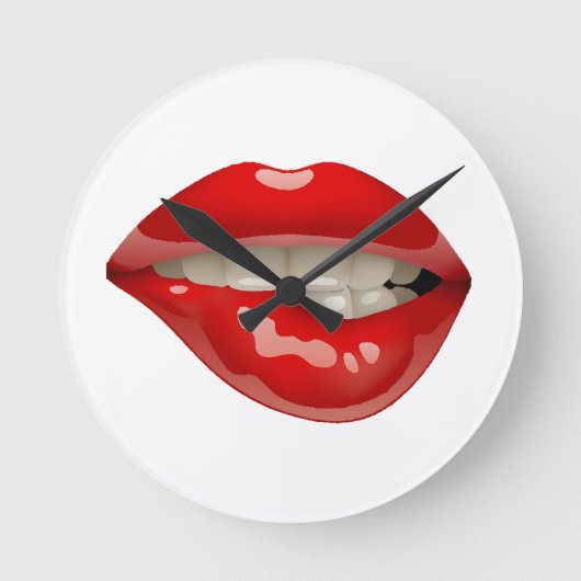 lips clock ラウンド壁時計 (正面)