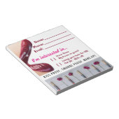 Lips Customer Info Prizeスケッチ ノートパッド (アングル)