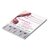 Lips Customer Info Prizeスケッチ ノートパッド (回転)