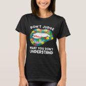 Lips Don t Judge ASD Autistic Autism Awareness Tシャツ (正面)