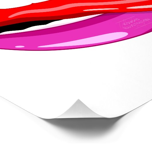 Lips façon Pop'art ポスター (コーナー)