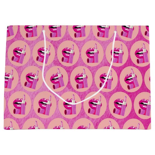 Lips Large Gift Bag ラージペーパーバッグ (正面)