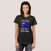 Lips Mouth Love Australian Flag Fraser Island Tシャツ (正面フル)