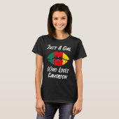 Lips Mouth Love Flag Cameroon Tシャツ (正面フル)