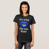 Lips Mouth Love Flag Kosovo Tシャツ (正面フル)