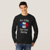 Lips Mouth Love French Flag Gascogne Tシャツ (正面フル)