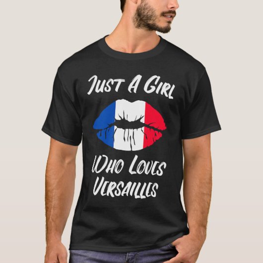 Lips Mouth Love French Flag Versailles Tシャツ (正面)