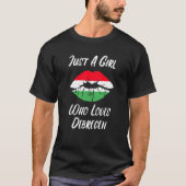Lips Mouth Love Hungarian Flag Debrecen Tシャツ (正面)