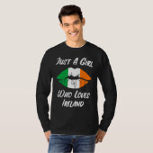 Lips Mouth Love Irish Flag Ireland Tシャツ (正面フル)