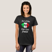 Lips Mouth Love Italian Flag Perugia Tシャツ (正面フル)
