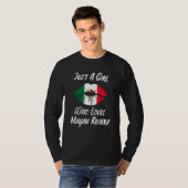 Lips Mouth Love Mexican Flag Mayan Riviera Tシャツ (正面フル)