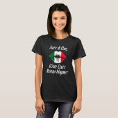 Lips Mouth Love Mexican Flag Riviera Nayarite Tシャツ (正面フル)