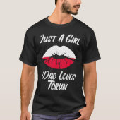 Lips Mouth Love Polish Flag Thorn Tシャツ (正面)