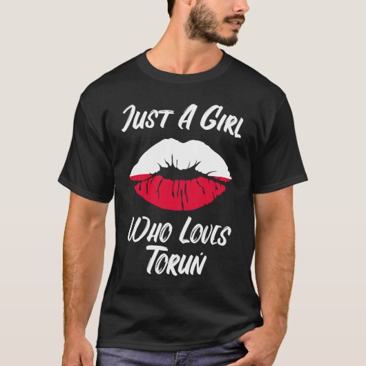 Lips Mouth Love Polish Flag Thorn Tシャツ (正面)