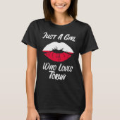 Lips Mouth Love Polish Flag Thorn Tシャツ (正面)