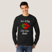 Lips Mouth Love Portuguese Flag Braga Tシャツ (正面フル)