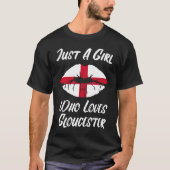 Lips Mouth Love Saint George's Cross Flag Gloucest Tシャツ (正面)