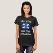 Lips Mouth Love Scottish Flag Hole Lomond Tシャツ (正面フル)