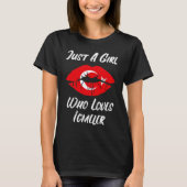 Lips Mouth Love Turkish Flag Icmeler Tシャツ (正面)