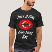 Lips Mouth Love Turkish Flag Kas Tシャツ (正面)