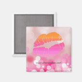 Lips n Lightsメイクアップアーティストサロンスパ美しい マグネット (正面/裏面)
