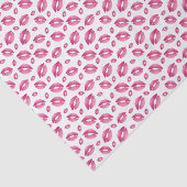 Lips Pattern Pink & White 薄葉紙 (詳細)