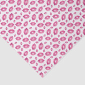 Lips Pattern Pink & White 薄葉紙 (詳細)