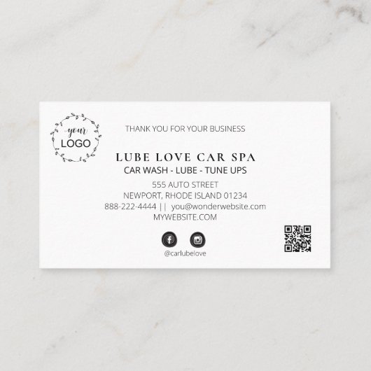 *~* LIPS Thank You Rewards QRロゴ美しい ロイヤリティカード (裏面)