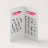 LipSenseの唇のディストリビューターのばら色に金ゴールドの滴ること 名刺 (内部)