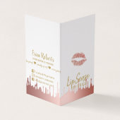 LipSenseの唇のディストリビューターのばら色に金ゴールドの滴ること 名刺 (外部)