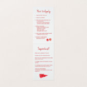 LipSenseディストリビューター水色の赤い金ゴールド口紅 名刺 (内部フラット)