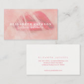 LipSense水色ピンクリップスティックカッコいいディストリビューター 名刺 (正面/裏面)