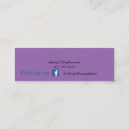 Lipsense スキニー名刺 (裏面)