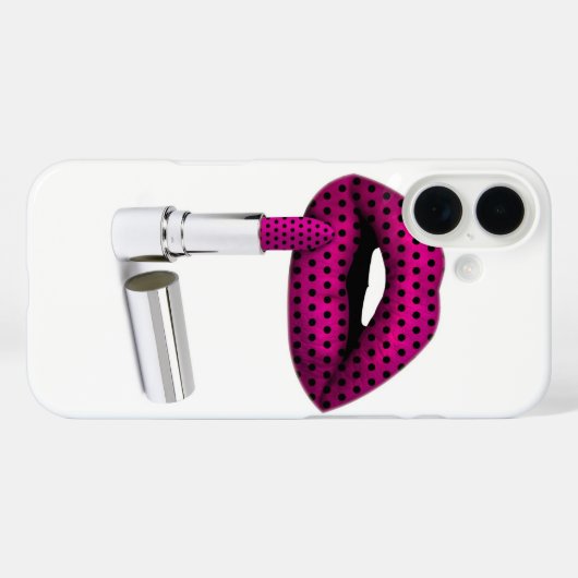 Lipstick, iphone, 16 case 🤳 Case-Mate iPhoneケース (裏面 (横))