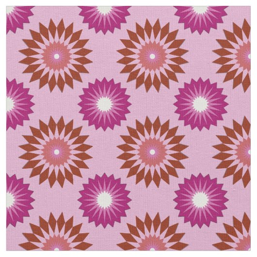 Lipstick lesbian pride colors /pink flower pattern ファブリック (クローズアップ)