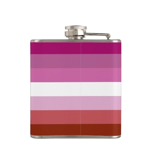 Lipstick Lesbian Pride Flag フラスク (裏面)