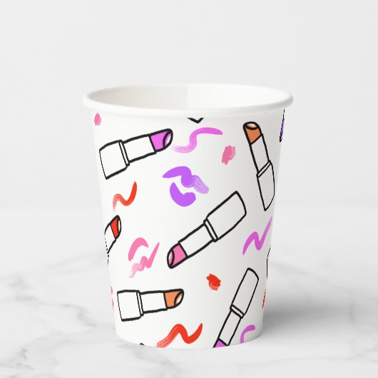 Lipstick Pattern 紙コップ (左)