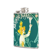 Liqueurアールヌーボーヴィンテージのアブサンの女性ラベル フラスク (左)