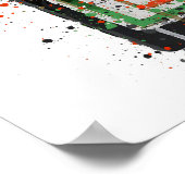 Liqueur Bottle Wall Art Print 'Green Ink' ポスター (角)