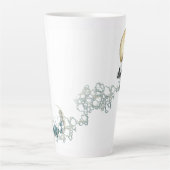 Liquid Blue Reverie — Contemporary Art Collection カフェラテマグ (正面)