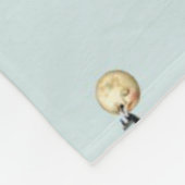 Liquid Blue Reverie — Contemporary Art Collection フリースブランケット (角)